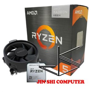AMD Ryzen 5 5600G R5 5600G 3.9GHz Six-Core Twelve-Thread 65W CPU Processor L3=16M 100-000000252 Socket AM4 New and have fan