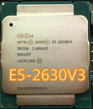 Intel Xeon E5 2630 V3 2.40GHZ 8-Core 20M Cache E5-2630 V3 DDR4 1866MHz FSB FCLGA2011-3 85W E5 2630V3 E5-2630V3