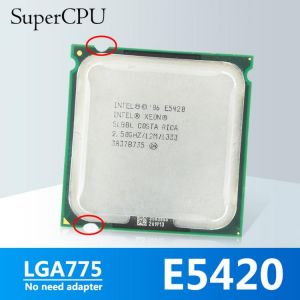 Intel Xeon E5420 2.50GHz CPU Processor 12M 80W 1333 LGA 775 mainboard no need adapter Desktop equal to intel Q6600