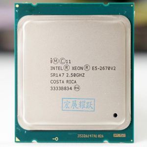 Intel Xeon Serv Processor E5-2670 V2  E5 2670 V2  CPU 2.5 LGA 2011 SR1A7 Ten Cores  Desktop processor e5 2670V2 100% normal work