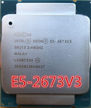 E5 2673 V3  2011  12 cores 24 threads E5-2673V3   2.4G   2011 2673V3