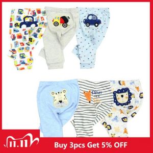 Wholesale 3/6pcs/Lot Baby Pants  Cotton Autumn Leggings for boys girls Mid Full Length Baby Trousers