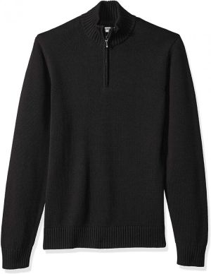 Goodthreads Men's Soft Cotton Quarter Zip Sweater