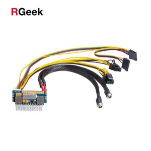 RGEEK 450W 24Pin 12V DC Input Peak 450W Output Realan Mini ITX Pico PSU DC ATX PC Switch DC-DC ATX Power Supply For Computer