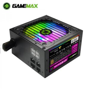 GameMAX RGB 800W PSU PC Power Supply Quiet 120mm RGB Fan 80 Plus Bronze Semi Modular ATX Gaming Desktop Computer Power Supply