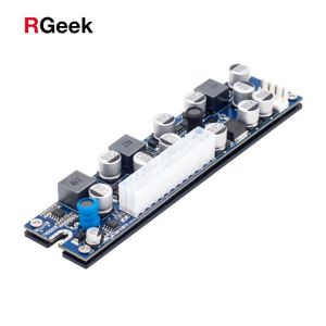 RGEEK DC DC ATX Peak PSU 19V 200W Pico ATX Switch Mining PSU 24pin MINI ITX DC to ATX PC Power Supply For Computer