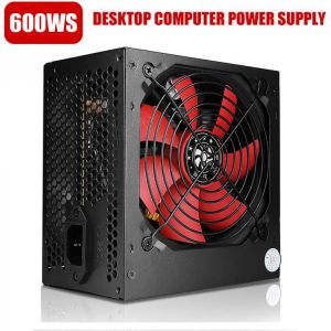 600WS Computer Power Supply 120mm Mute Fan 24Pin SATA PATA 12V Gaming PC Miner Power Supply for BTC Desktop