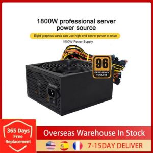 Rated 1800wgpu  Power Supply of PC Case  Multi-Output Power Supply Ethereum Graphics card mining electromechanical