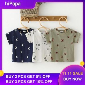 Baby Boys T Shirt Summer Kids Tops Cotton Clothing Short Sleeves Summer Newborn Clothes Print High Quality 100% Cotton Boys Tee