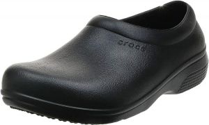 Crocs Unisex-Adult Men's and Women's on The Clock Clog | Slip Resistant Work Shoes