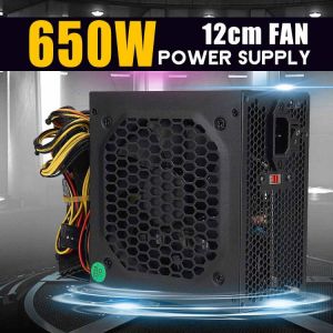 650W Power Supply for pc 12cm Fan 8 Pin PCI SATA 12V Computer Power Supply unit