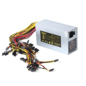 Rated 2400W Graphics Card Power Supply of PC Case Graphics Card Multi-Channel 4U Graphics Card Power Supply Ethereum Mining Rig