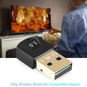 Bluetooth-compatible Keyboard Wireless Adapter USB Dongle Laptop 5.0 Receiver Home Office Computer Mouse Plastic