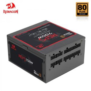 REDRAGON RGPS 700W PC PSU Power Supply 80PLUS Bronze Gaming Quiet 120mm Fan 24pin ATX/EPS 12V PFC FULL MODULAR computer BTC