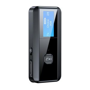 C29 Bluetooth 5.0 Adapter Receiver Transmitter LCD Display Car Audio Stereo Bluetooth Adapter for Car TV Handsfree
