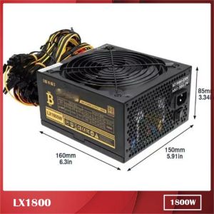 For JULONGFENGBAO LX1800W Dedicated Power Supply 1800W 180-240V 20+4PIN*1 IDE*5 SATA*8 6+2PIN*16 100% Test Before Shipment