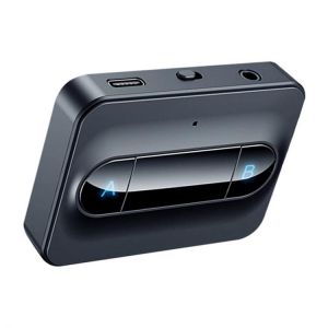 all in one place ציוד היקפי Bluetooth 5.0 Transmitter Adapter Dual Link Link Headphones Home Sound System Black