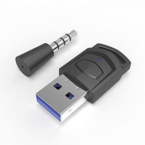 Bluetooth-compatible 5.0 Audio Transmitter Automatically Connect Wireless Audio Receiver Set Compatible with PS4/PC/PS5