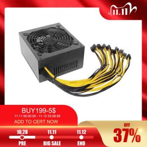 Power Supply Mining Rig ATX 1850W For Bitcoin miner Coin Ethereum 1800w Support T37 D37 S37 Mining Motherboard High Efficiency