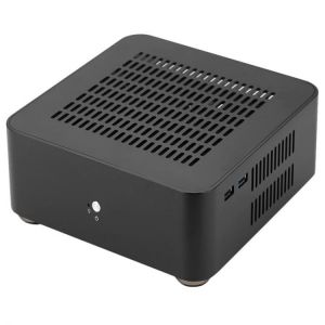 L80S Computer Cases Aluminum Chassis Desktop Mainframe with Usb 3.0 Port Hollow for Game Chassis Diy Mini Pc Itx Case Black