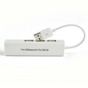 Ethernet USB with 3 Port USB HUB 2.0 RJ45 Lan Network Card USB to Ethernet Adapter for PC Hub