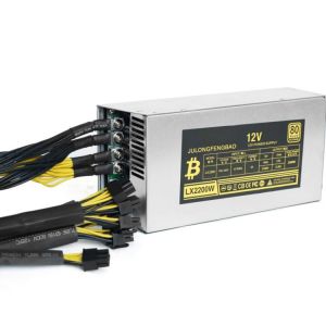 2000W 200V Bitcoin Mining Machine Power Supplyhigh-Efficiency Ethereum Single-Channel Power Supply BTC LTC DASHETH power supply
