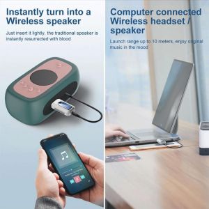 USB Stereo Music Wireless Adapter LCD Display USB Bluetooth-compatible 5.0 Dongle 2 in 1 Wireless Audio Transmitter Receiver