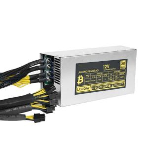 2000W Desktop ETH power supply unit with high efficiency 6Pin for Bitcoin Mining Machine Power Supply Single Channel Power Suppl