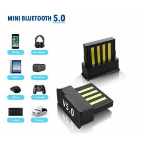 Computer Laptop Audio Data Dongle Receiver Nano Bluetooth-compatible 5.0 Adapter Dongle for Windows 10 8 7 Desktop Laptop PC