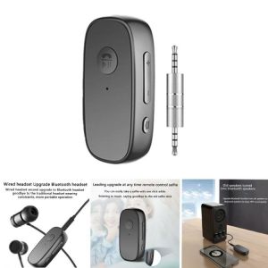 Clip-on Bluetooth 5.0 Adapter Multi-Function Headset Bluetooth Connector Car Stereo Bluetooth Receiver