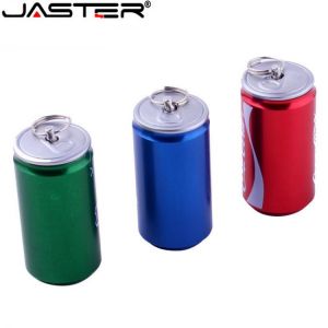 JASTER New Creative Simulation 4GB pen drive 2.0 memory flash stick 8GB 16GB32GB 64GB beer Can, cola Can, beverage Can model USB