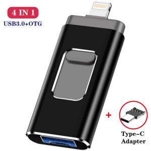 4in1 Otg Usb Flash Drive 8gb 16gb 32gb 64gb 128gb  For Iphone Ipad Tablet phone lightning android Pen Drive Usb Stick