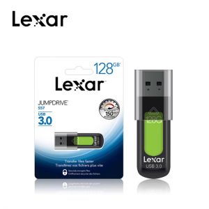 Lexar JumpDrive S57 USB 3.0 Flash Drive 32GB 256-bit AES Pen Drives 128GB 256GB PenDrives Memory Stick for PC and Mac systems