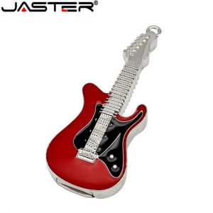 JASTER Metal guitar USB flash drive Musical guitar model Pen drive memory Stick pendrive 4GB 8G 16GB 32GB 64GB 128GB U disk gift