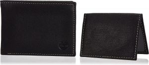 Timberland Men's Leather RFID Blocking Passcase Security Wallet