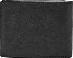 Fossil Men's Leather Bifold Wallet with Flip ID Window