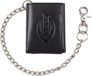 Dickies Men's Trifold Chain Wallet with Id Window and Credit Card Pockets
