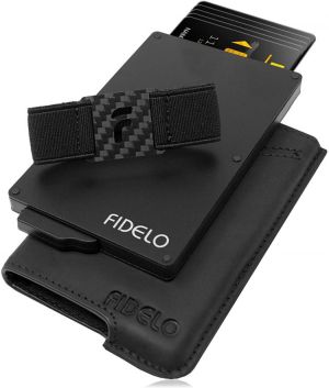 Fidelo Minimalist Wallets Card Wallet - Hybrid RFID Wallets for Men Slim Wallet