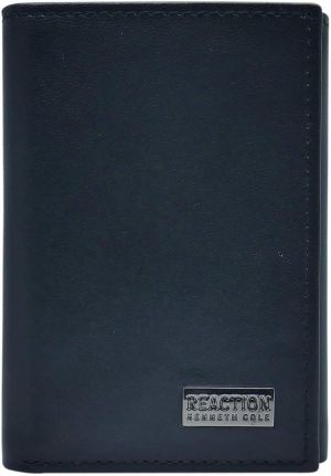 Kenneth Cole REACTION Men's Wallet - RFID Genuine Leather Slim Trifold with ID Window and Card Slots