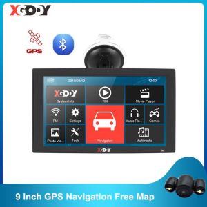 XGODY X4 9 Inch Truck Car GPS Navigation 256MB 8GB Bluetooth Navigator  GPS Sat Nav FM Rear View Camera Russia 2020 Europe Map