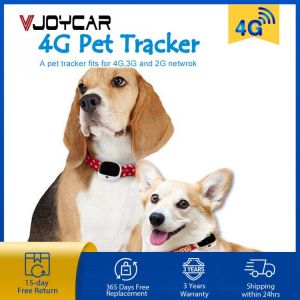 4G Dog GPS Tracker V43 Voice Monitor Pet GPS Tracker Real time Tracking WIFI Cat Locator LTE+WCDMA+GSM Waterpoof IP67 Free APP