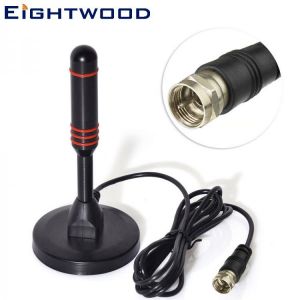 Eightwood High Gain Freeview DAB HD TV Antenna Portable Indoor/Outdoor Digital Aerial for TV Tuner / DVB-T Television / DAB+