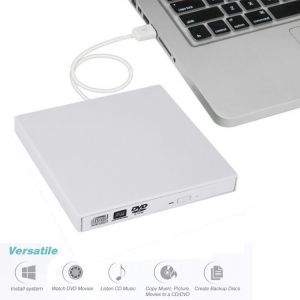 KuWfi USB 2.0 External DVD Optical Drive CD/DVD-RW Burner CD/DVD-rom Player Reader Writer Portatil for Windows PC