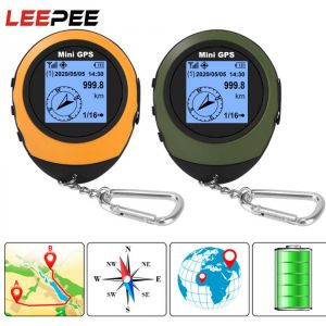 LEEPEE Satellite GPS Positioner Handheld With Buckle Compass For Outdoor Sport Travel Hiking Mini GPS Navigation