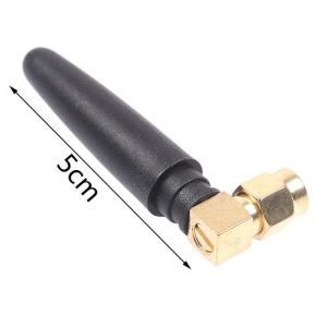 1Piece 2.4G wifi bluetooth Radio Antenna 2dbi Gain SMA Male plug connector Right Angle 2.4 g module