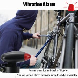 Bicycle GPS Locator With LED Light Mountain Bike Taillights Anti Lost Device Bike Tracker