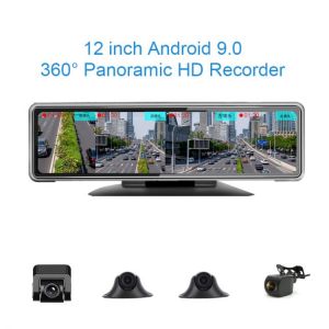 all in one place אלקטרוניקה 12” Android 9.0 4 cameras 4G FHD Car RearView Mirror Camera 2+32G WIFI GPS Bluetooth Navigation ADAS Dash Camera Auto Recorder