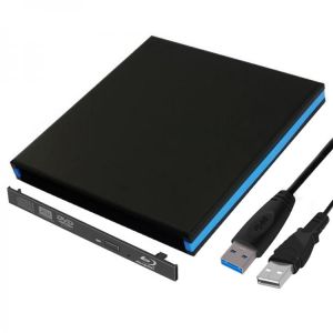 12.7mm USB 3.0 Blu-Ray DVD Drive External Optical Drives Enclosure SATA to USB External Case For Laptop Notebook without drive