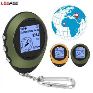 Satellite GPS Positioner Compass For Outdoor Sport Travel Hiking Mini GPS Navigation Handheld With Buckle