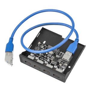 PCI-E to USB 3.0 PC Front Panel USB 3 Expansion Card PCIE USB3 Adapter 3.5" Floppy USB3.0 Front Panel Bracket PCI Express Ris